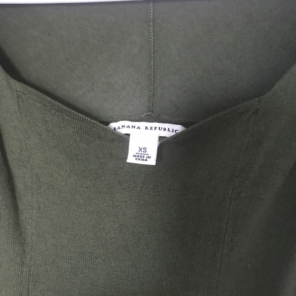 banana republic extra small green mad men sweater dress, knee length - Picture 4 of 5